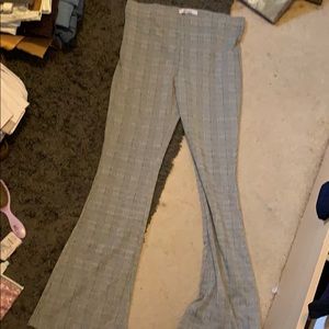 plaid bell bottom pants